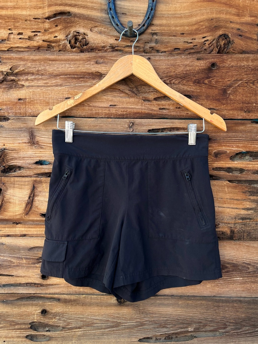ATHLETA | Black Women’s Performance Shorts with Zip Pockets 2